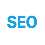 ABOUT SEO text icon